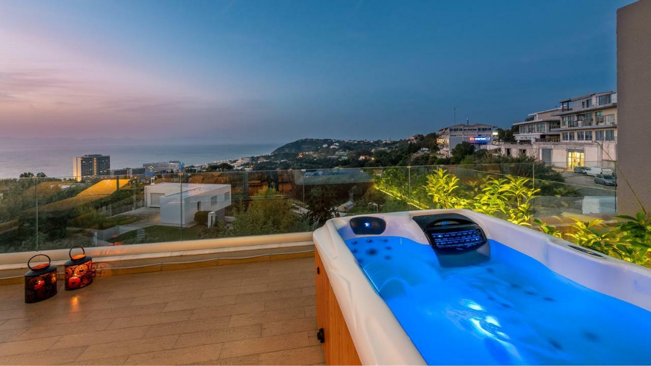 익시아 Flyviewflatsgold Privatehottub With Seaview 아파트 외부 사진
