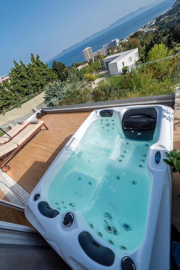 익시아 Flyviewflatsgold Privatehottub With Seaview 아파트 외부 사진